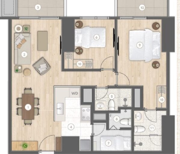 2-Bedroom Condo For Sale at LAYA by Shang Properties in Pasig City