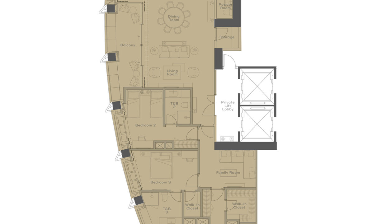 Unit Plan_3BR Premier A West L54