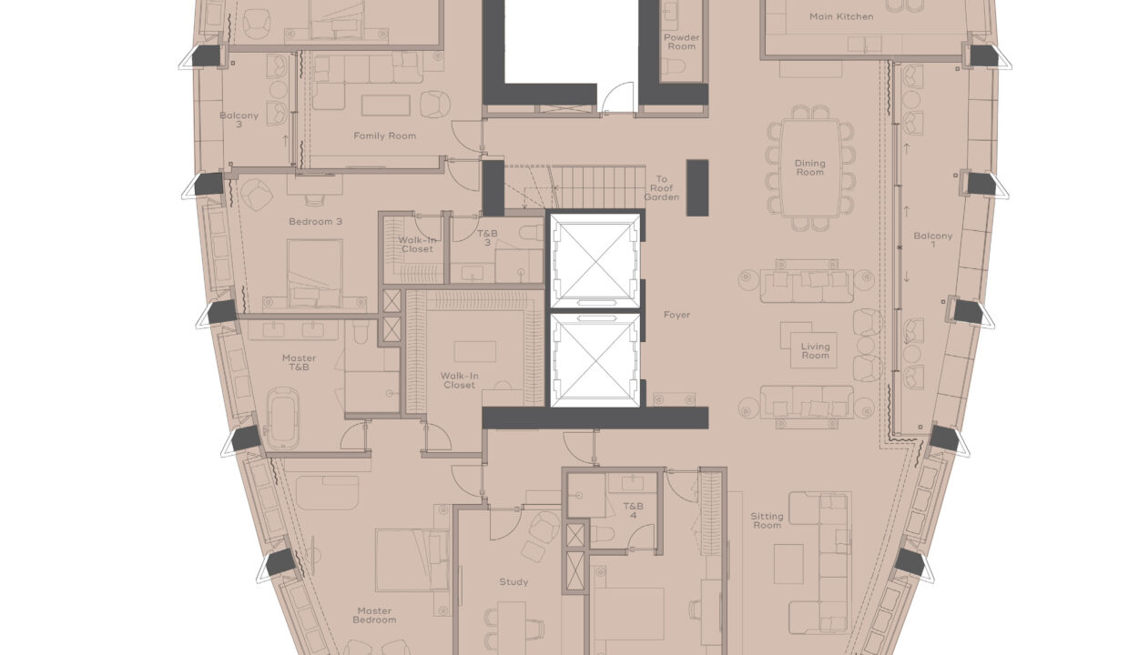 Unit Plan_Penthouse Premier East