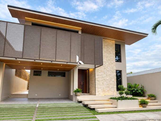 Architectural Distinction: Spectacular Modern Three-Storey House and Lot For Sale At Greenwoods Executive Village, Pasig City